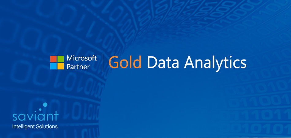 Saviant is now a Microsoft Gold Partner for Data Analytics