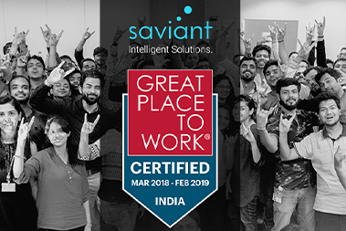 Saviant is great workplace certified for 2018-2019